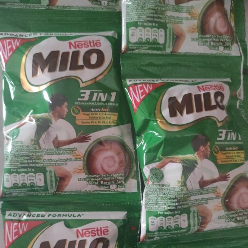 Jual Susu Bubuk Milo 3in1 Sachet Renceng 10 X 35gr Shopee Indonesia 0299