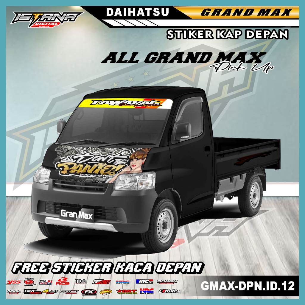 Jual DECAL STICKER KAP KABIN DEPAN Daihatsu Grand Max Pickup - GMAX-DPN ...