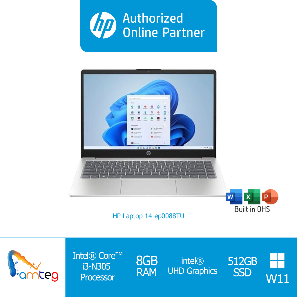 Jual Hp Laptop 14 Ep0088tu Intel Core I3 N305 8gb 512gb Win 11 800z0pa Shopee Indonesia 3641