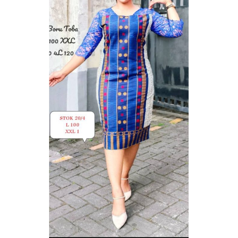 Jual Si Boru Toba Dress Dress Wanita Batak Dress Ulos Modern Batik Batak by Miss Nauli Shopee Indonesia