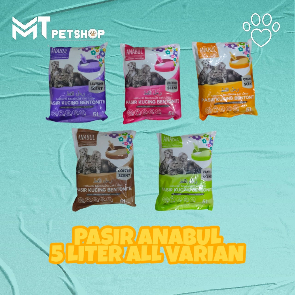 Jual PASIR KUCING ANABUL CAT LITTER PREMIUM ALL VARIAN - 5 LITER ...