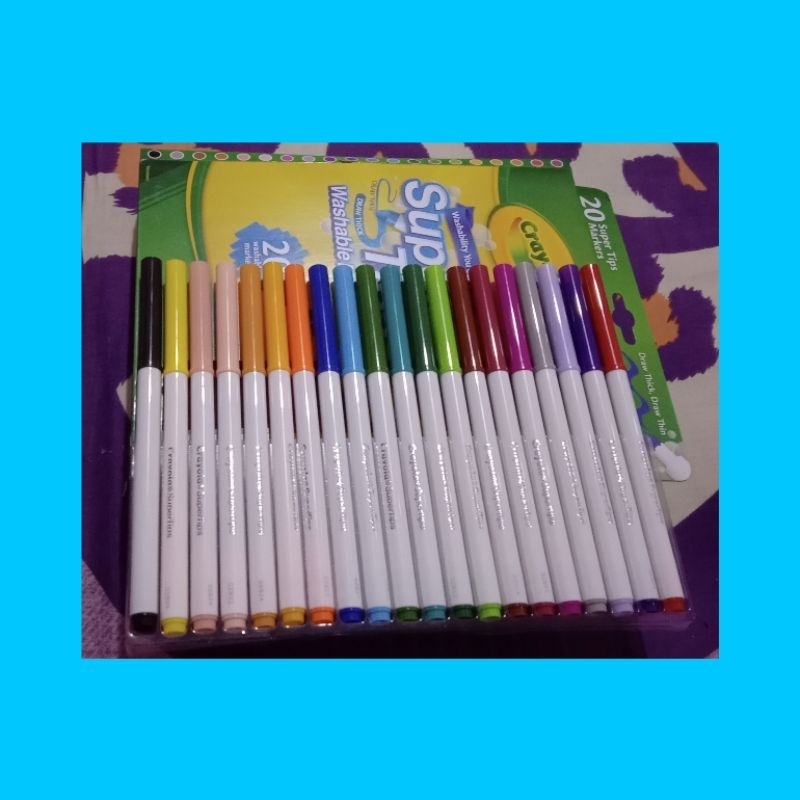 Jual Crayola Ultra Clean Washable Large Crayons 16 Colours/crayola ...