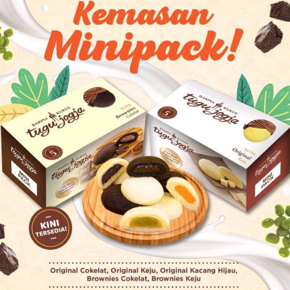 Jual Bakpia Kukus Tugu Jogja Kemasan Mini Pack Isi 5 Packing Aman