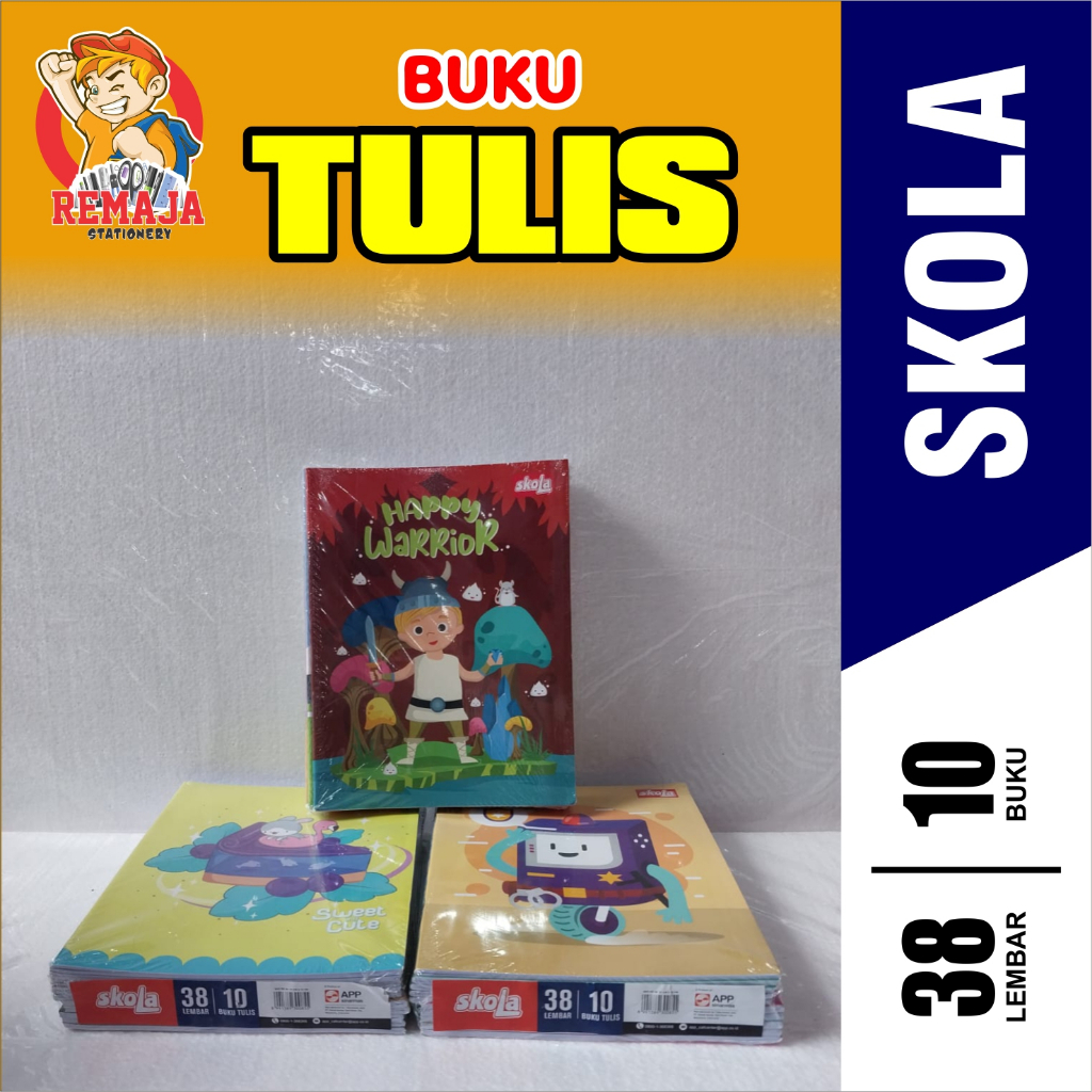 Jual Buku Tulis SIDU Skola Isi 38 Lembar Per Pack Isi 10 BUKU | Shopee ...