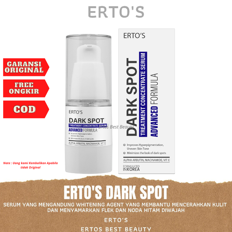 Jual Penghilang Flek Hitam Membandel Ertos Dark Spot Serum Shopee Indonesia