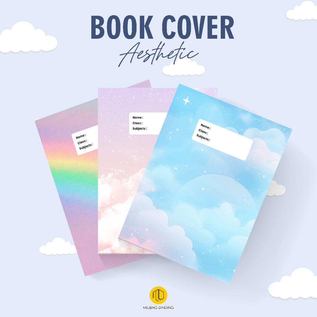 Jual Sampul Buku Aesthetic Isi Pcs Sampul Buku Motif Pastel