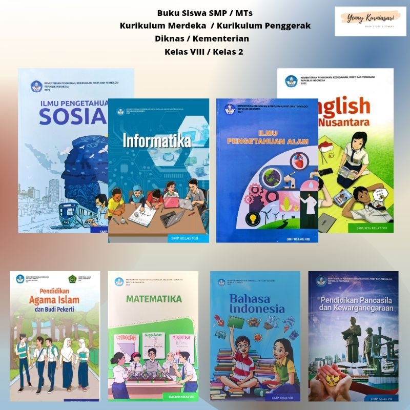 Jual Buku Paket Siswa Kurikulum Merdeka / Kurikulum Penggerak SMP Kelas ...