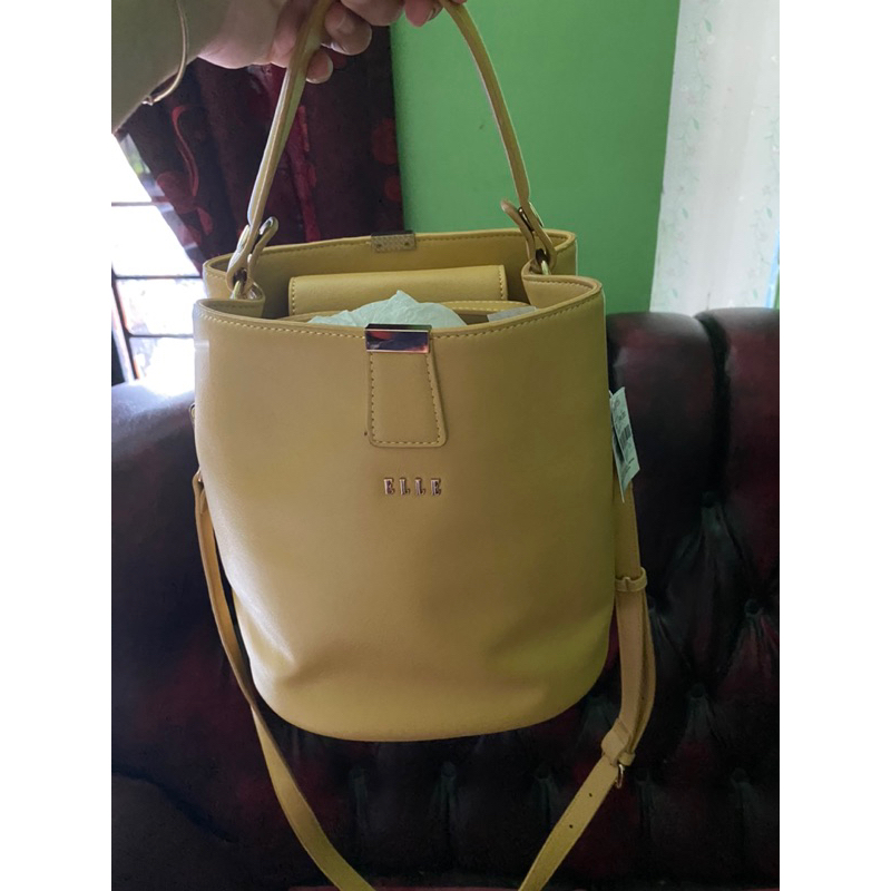 Jual Bucket Bag ELLE Warna Kuning | Shopee Indonesia