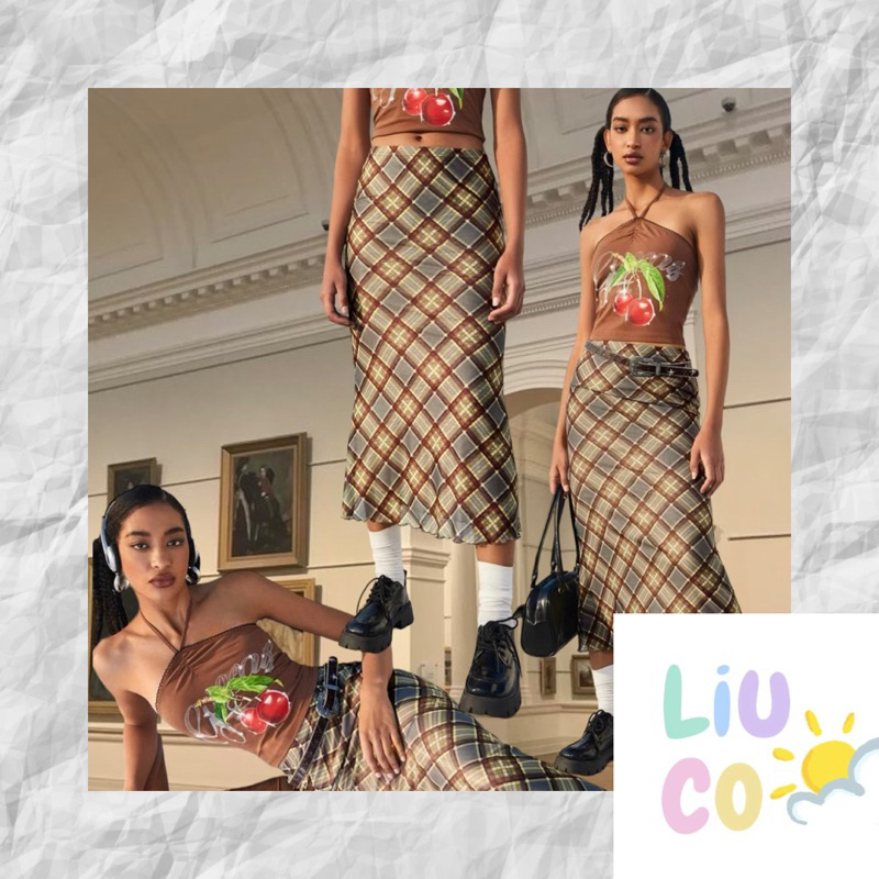 Y2K Euro Patchwork Skirt (XS/S)