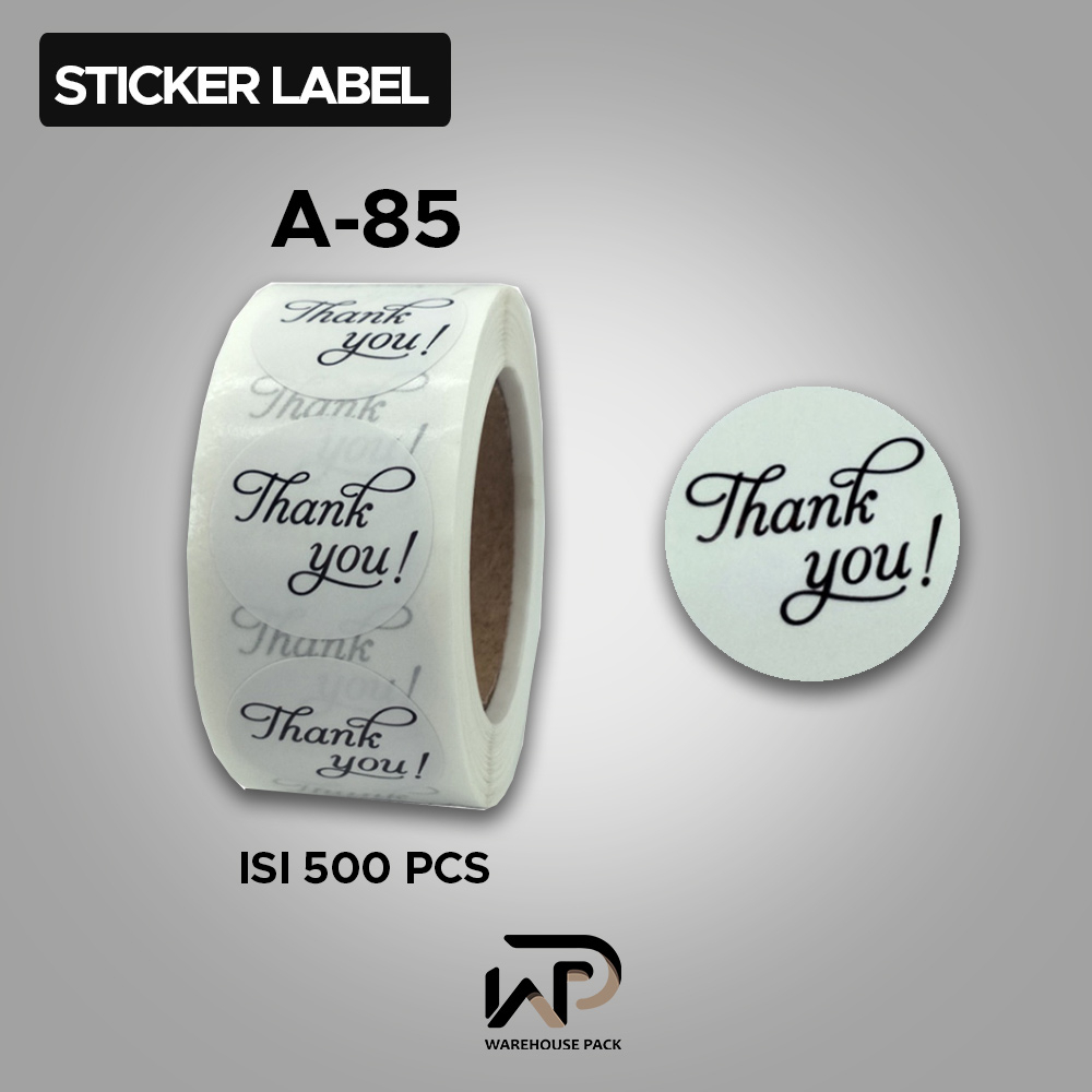 Jual Roll Pcs Stiker Label Tulisan Thank You For Your Order