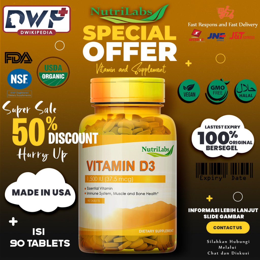 Nutrilab Vitamine D 30 Capsules main image 1