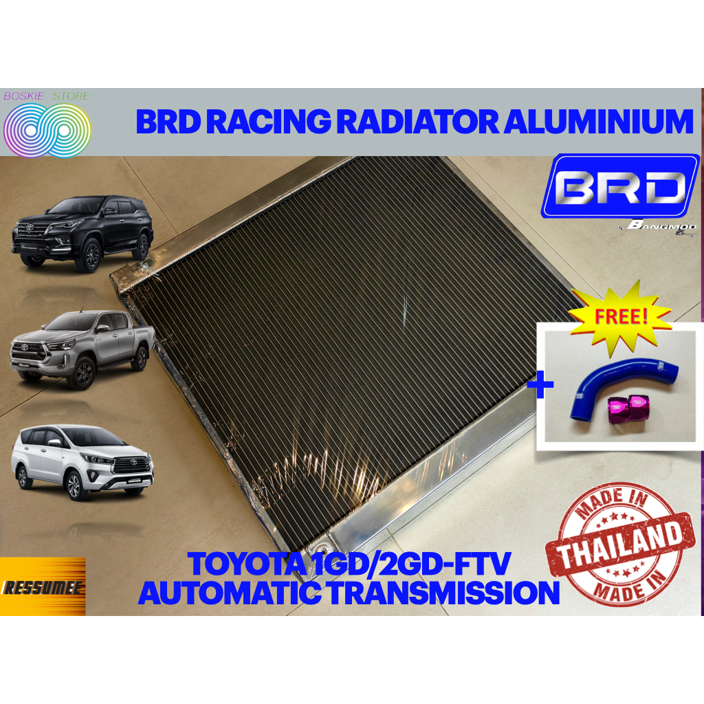 Jual BRD Radiator Toyota Fortuner Hilux Innova Reborn Automatic 1GD 2GD ...