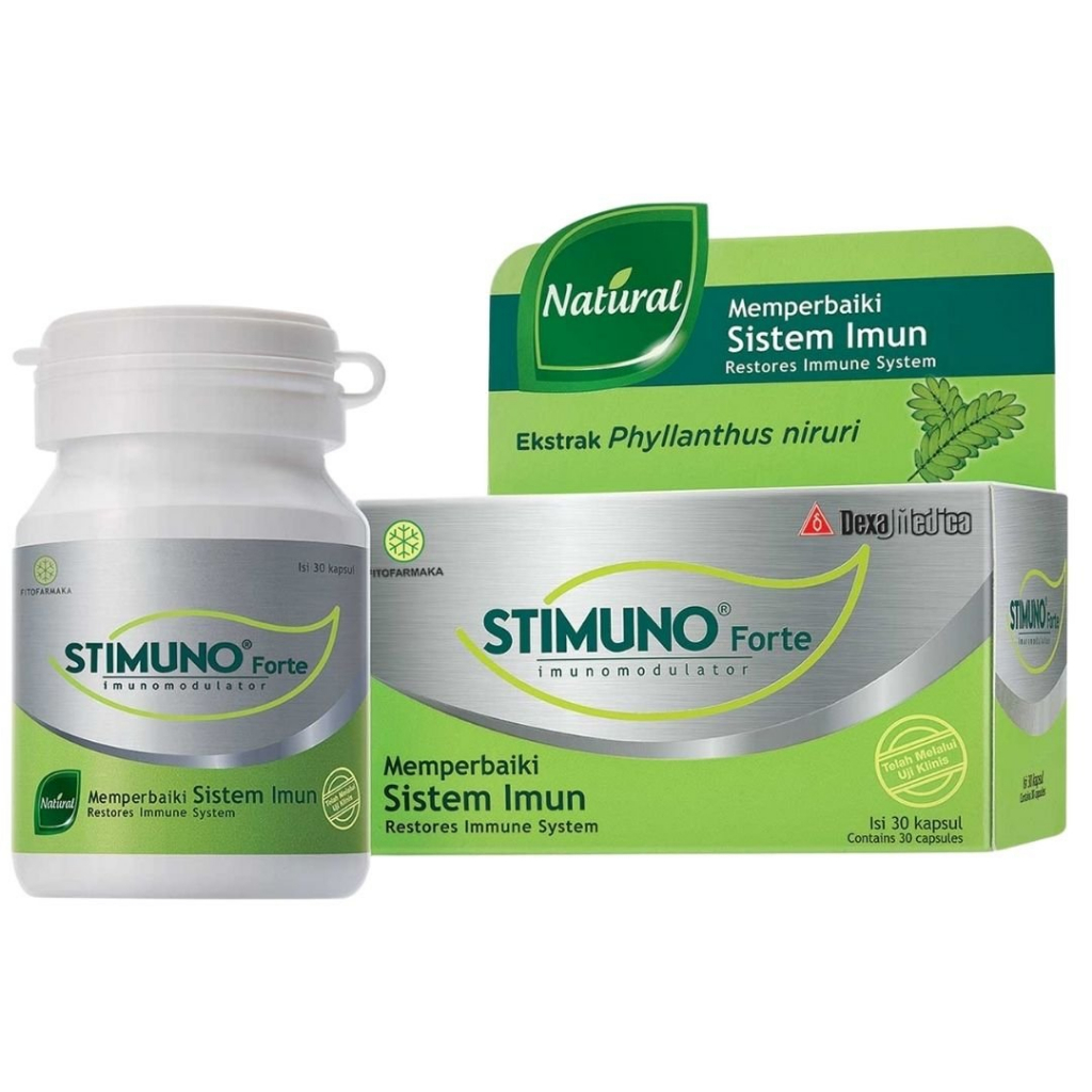 Jual STIMUNO FORTE 30 KAPSUL MEMPERBAIKI SISTEM IMUN RESTORES IMMUNE ...