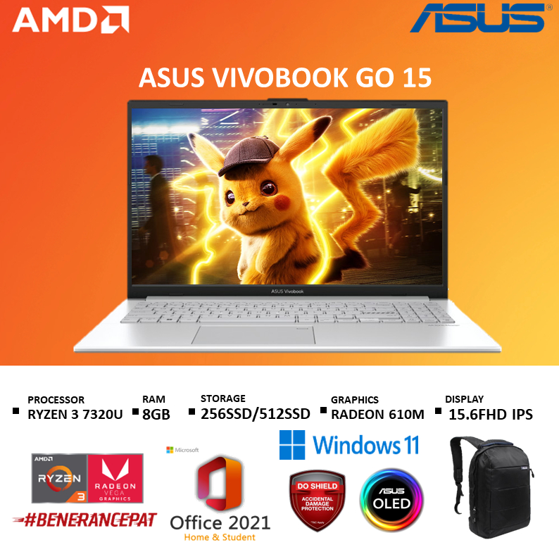 Jual Asus Vivobook Go 14 E1404fa Ryzen 5 7520 8gb 512gb W11ohs 140fhd Blkgrn Fhd554 Shopee 8743