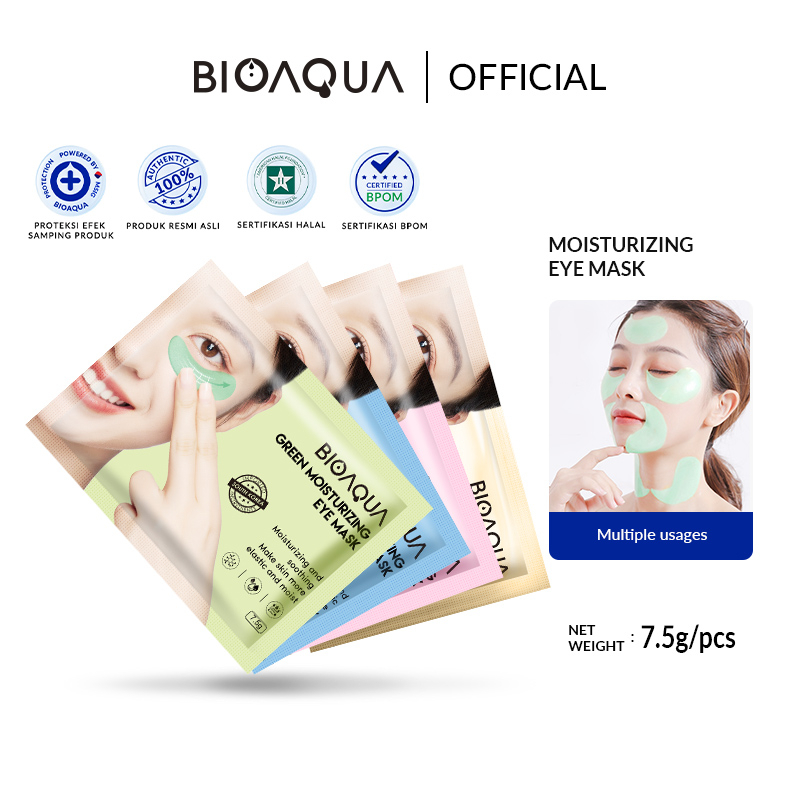 Jual BPOMBIOAQUA Eye Mask Moisturizing Masker Mata 7 5g Memudarkan Kerutan Mata Shopee Indonesia