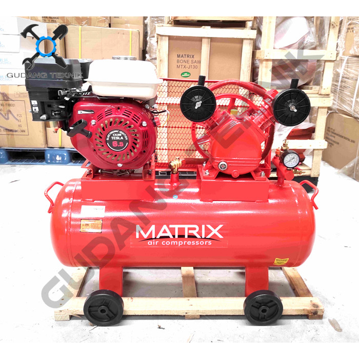 Jual Mesin Kompresor Angin 1 2Hp Kapasitas 60 Liter MTX 2051 MATRIX