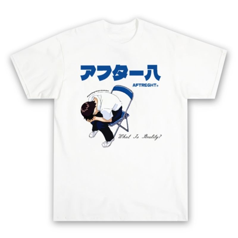 Jual AFTEREIGHT.ID - KAOS STREETWEAR ANIME EVANGELION SHINJI IKARI DEPRESSION VINTAGE STYLE