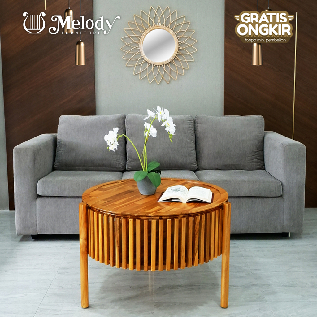 Jual Melody Furniture Este Coffee Table Meja Jati Anti Rayap Anti