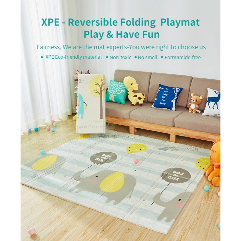 Jual I.Q. BABY Foldable Playmat Alas Bermain Anak Playpen Playmat XPE Playmat untuk Bayi