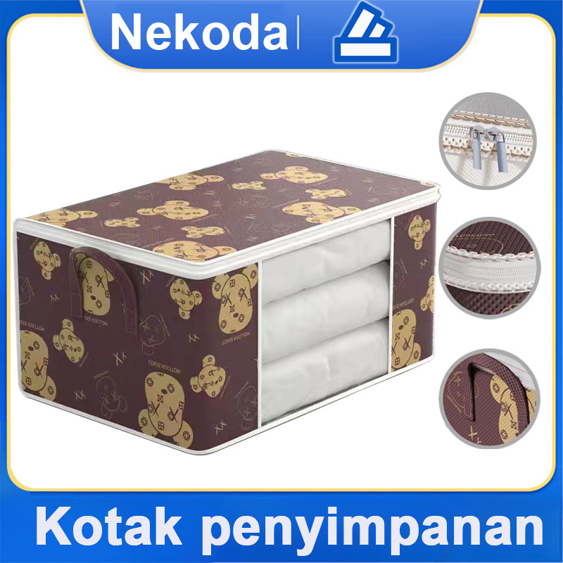 Jual Nekoda Keranjang Kuping Penyimpanan Multifunction Box Baju Kotak