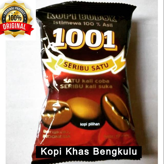 Jual Kopi Bubuk 1001 95g Khas Bengkulu Kopi Robusta 100% Original Kopi