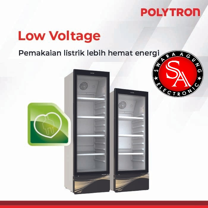 Jual Kulkas Showcase 3 Rak 230 Liter Polytron Type: SCN 187 (Khusus ...
