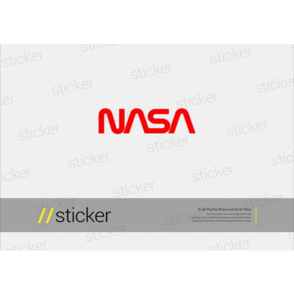 Jual STIKER CUTTING Nasa Logo FREE CUSTOM DESAIN | Shopee Indonesia