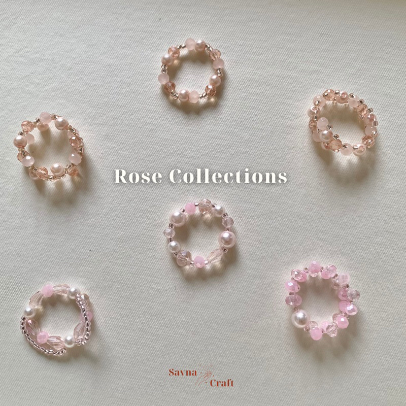 Jual Rose Collections Cincin Manik Beads Ring Min Order Ribu Shopee Indonesia