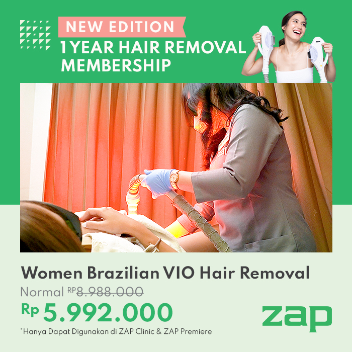 Jual New Edition 1 Year Membership Women Brazilian VIO Hair Removal