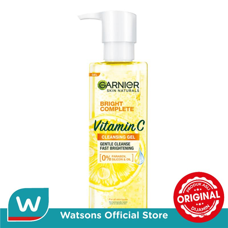 Jual Garnier Bright Complete Vitamin C Gel Wash Sabun Wajah Gel