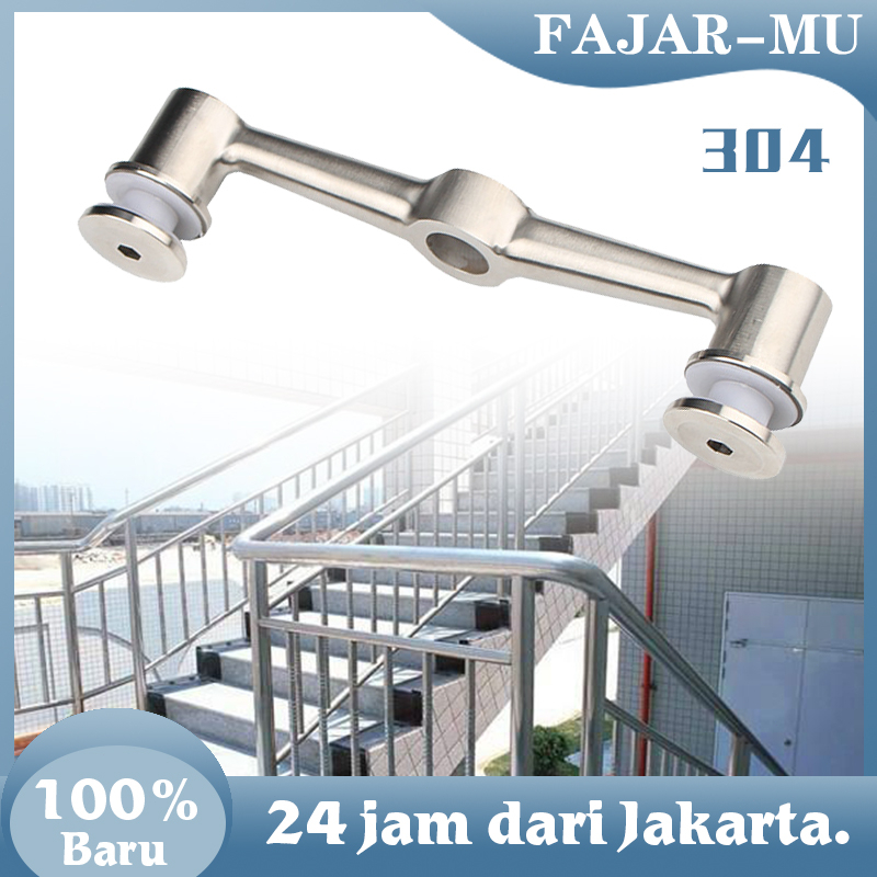 Jual Sayap Spider Braket Glass Fitting Tiang Railiing Kaca Stainless Steel Jepit Kaca Plat