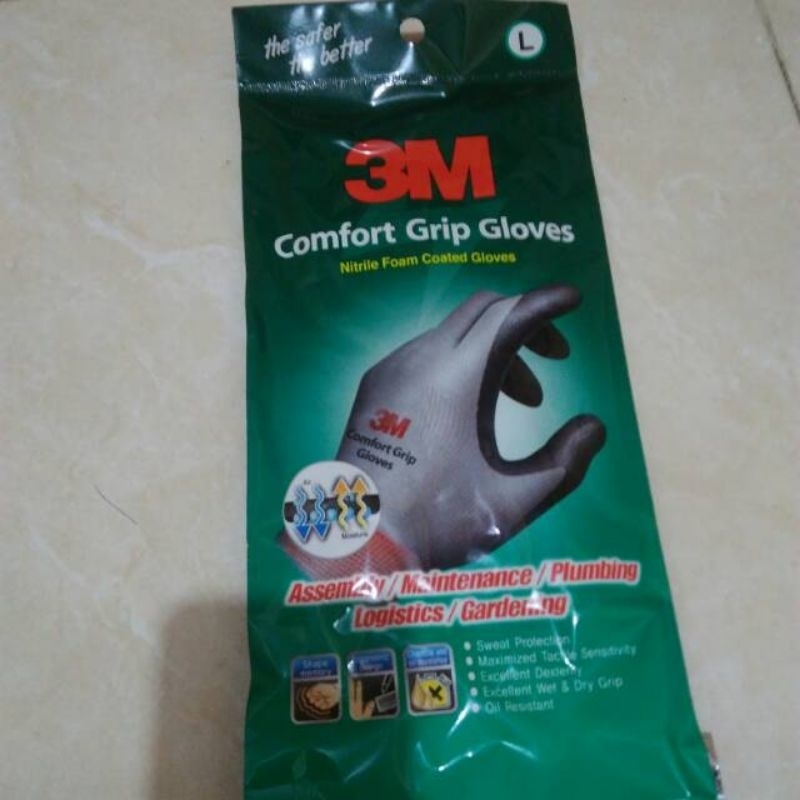 Jual sarung tangan 3m comfort grip (anti goresan) hand glove 3M comfort ...