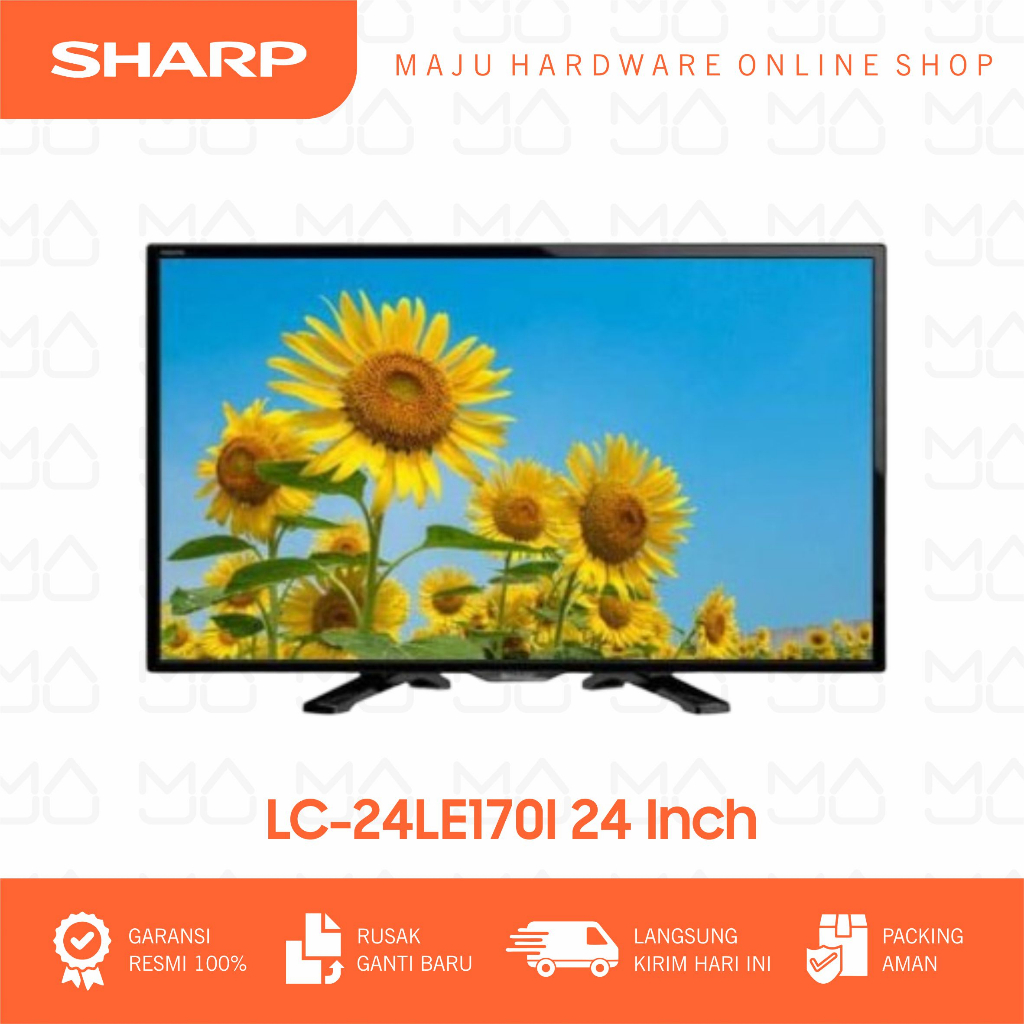 Jual TV DIGITAL SHARP AQUOS LC24LE170I LED TV 24 INCH HDMI USB VIDEO