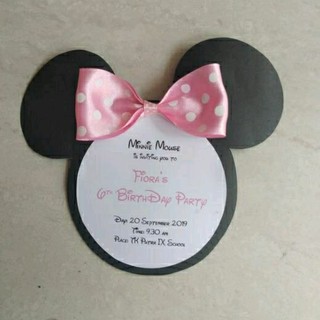 Jual Undangan Ulang Tahun Anak - Minnie Mouse | Shopee Indonesia