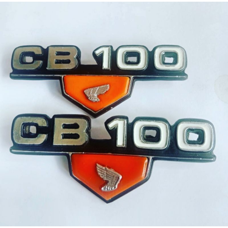 Jual logo emblem box aki samping honda cb 100 k3 orange | Shopee Indonesia