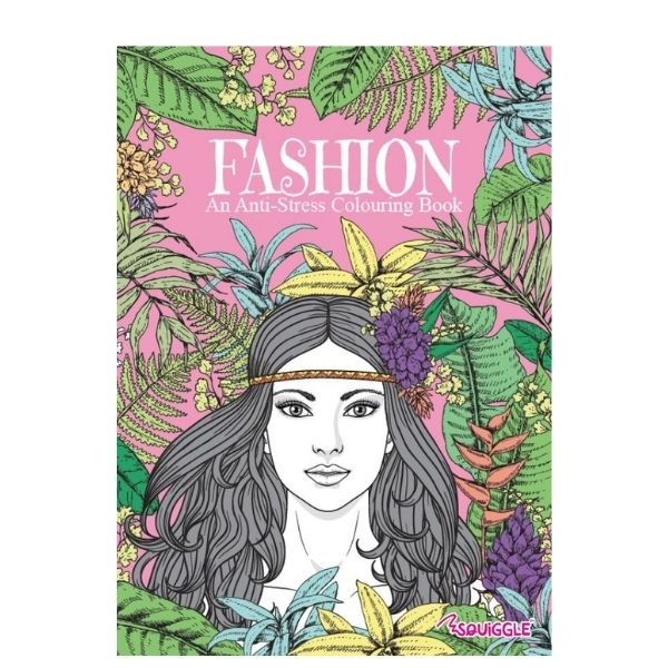 Jual [Squiggle] UK Fashion Adult Colouring Book (Buku Mewarnai Dewasa