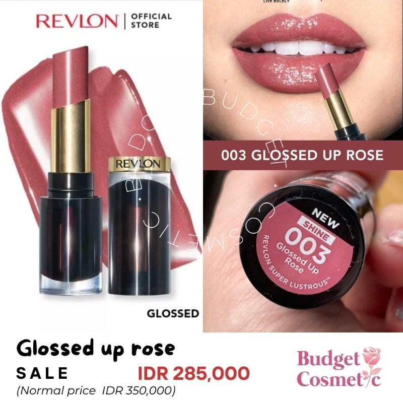 Jual lipstick REVL0N super lustrous glass shine gloss rum raisin