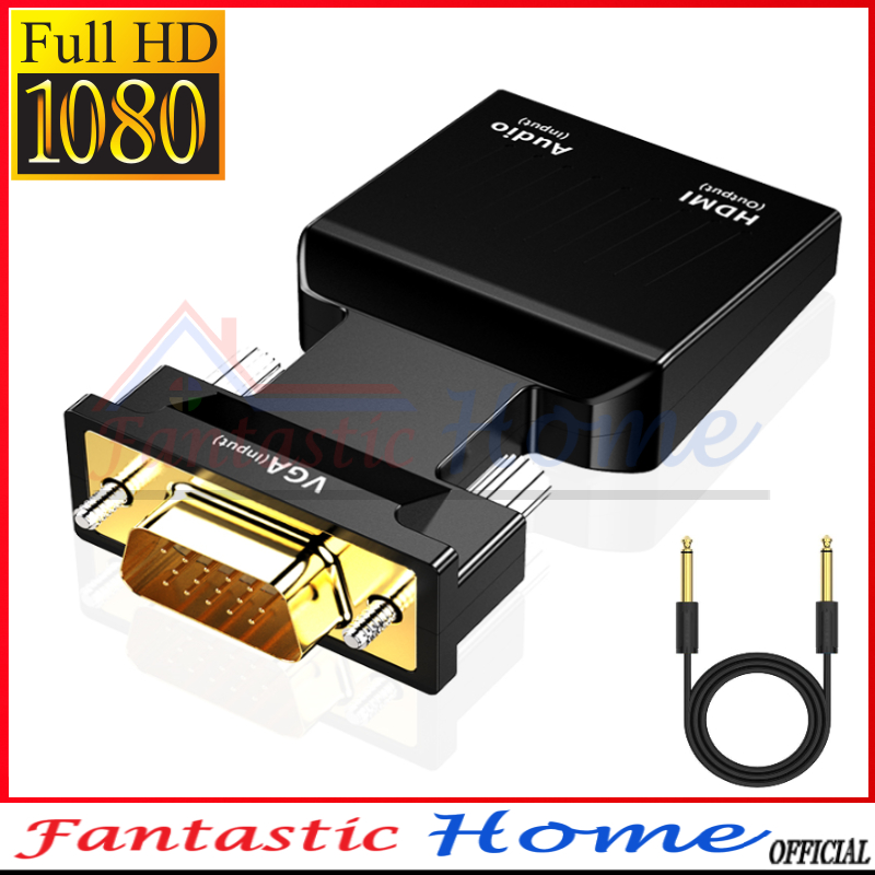 Jual Converter VGA Input TO HDMI Output With AUDIO Input Full HD 1080P ...