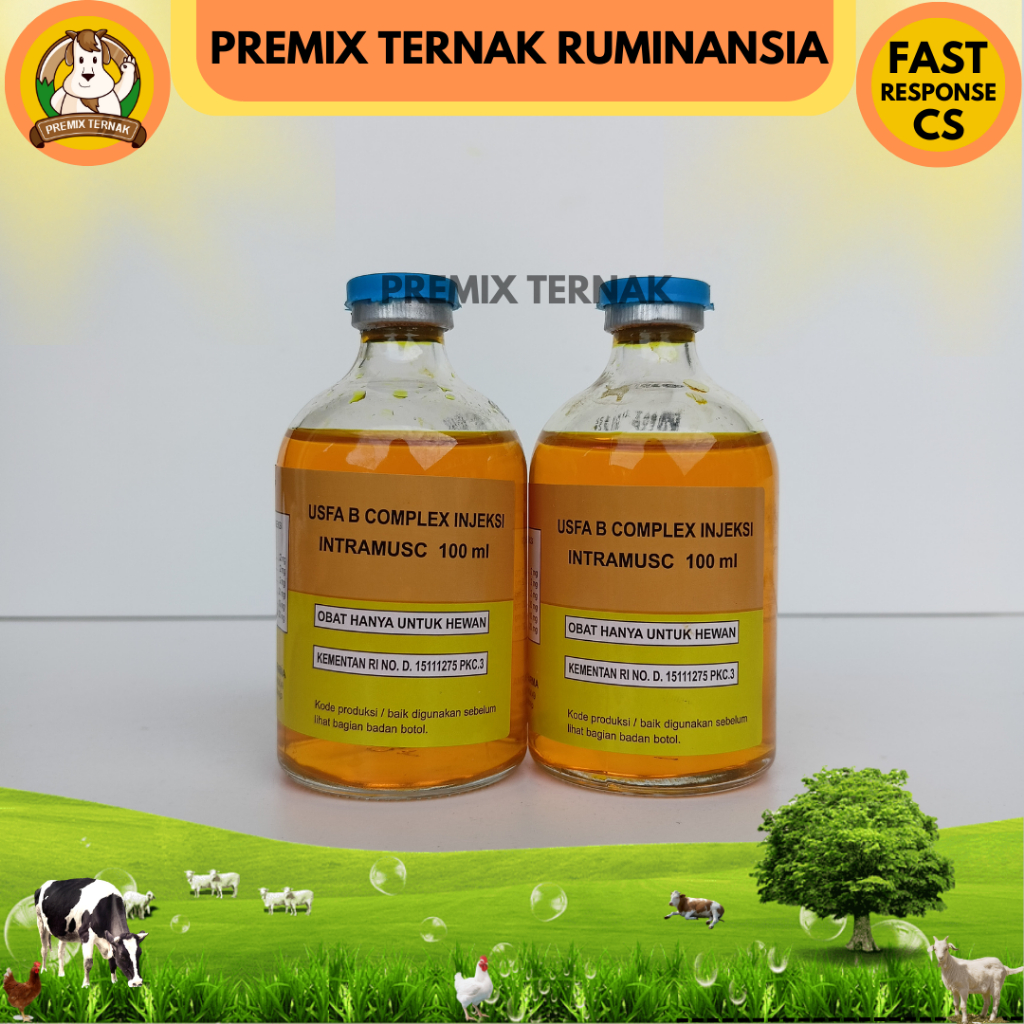 Jual Usfa B Complex Injeksi Ml Vitamin B Kompleks Ml Hewan