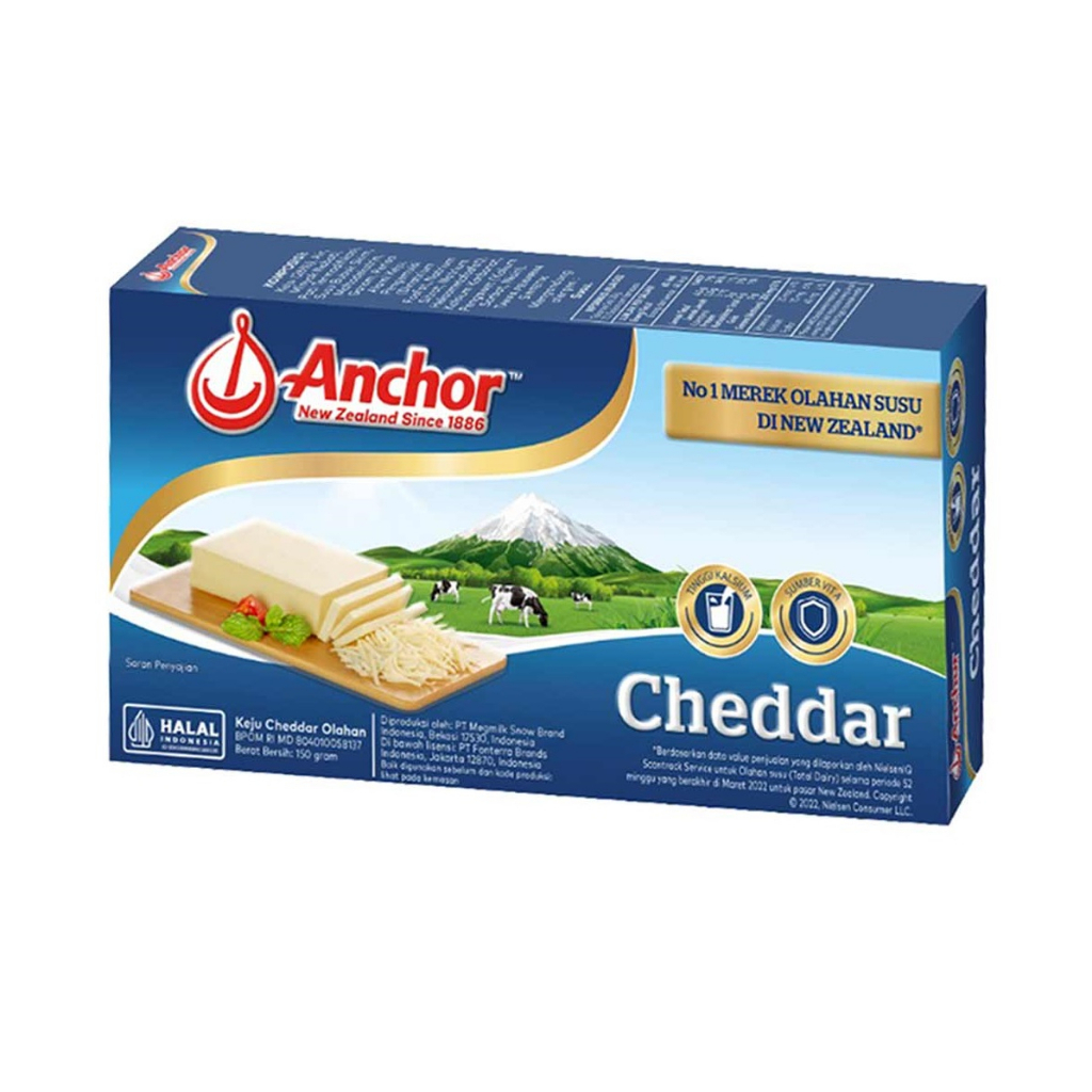 Jual Keju Anchor Cheddar 150 | Shopee Indonesia