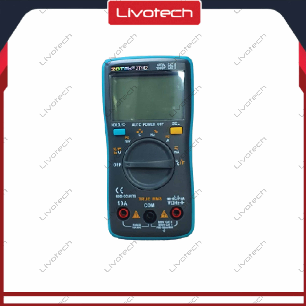 Jual Zotek ZT102 Multimeter Digital Avometer Multi Tester AC DC ZT-102 ...