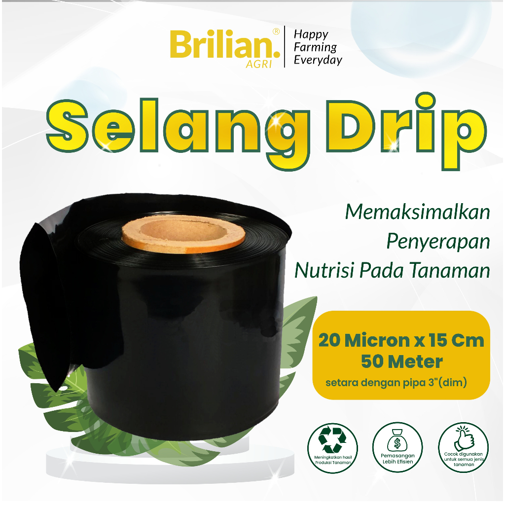 Jual Brilian Selang Drip Irigasi Pertanian Micron Dim Meter