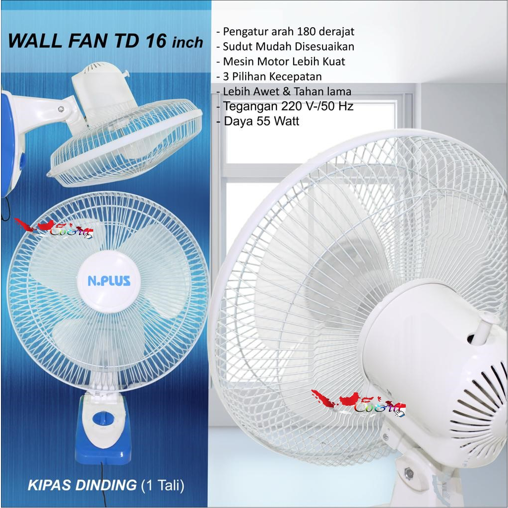 Jual Kipas Angin Dinding Wall Fan National Plus Shopee Indonesia