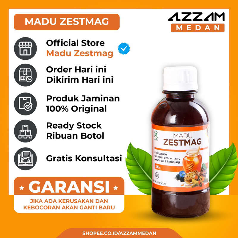 Jual Madu Zestmag Asli Original 100 Obat Asam Lambung Dan Maag Kronis