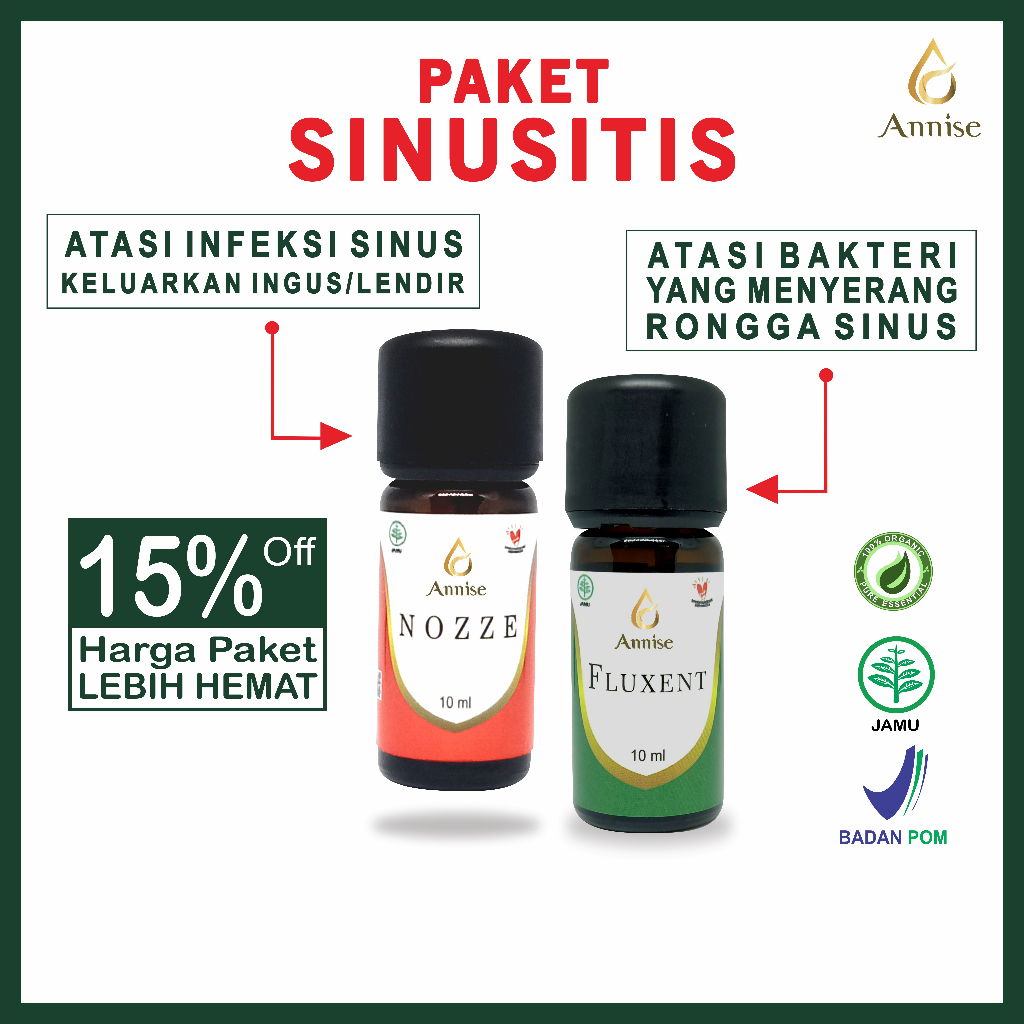 Jual Paket Sinusitis Infeksi Rongga Sinus Obat Sinusitis Herbal Anti ...