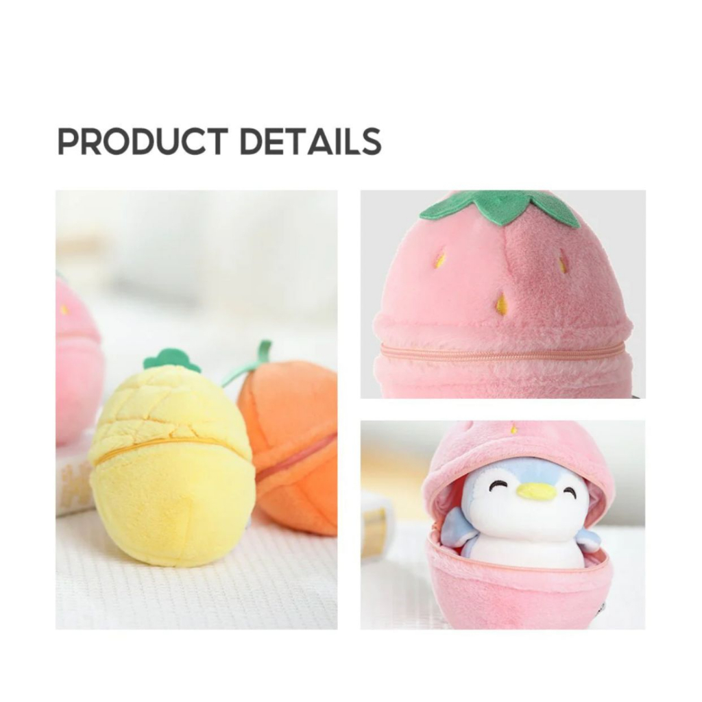 Jual Boneka Miniso - Fruit Series Penguin//Burger Miniso//Kelinci ...