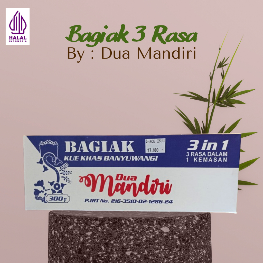 Jual Kue Bagiak Khas Banyuwangi dengan 3 varian rasa mix | Shopee Indonesia