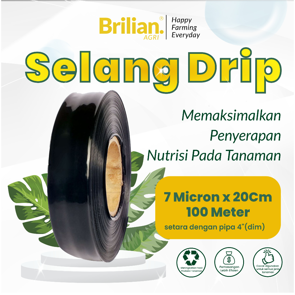 Jual Brilian Selang Drip Irigasi Pertanian Micron Cm Meter Shopee Indonesia