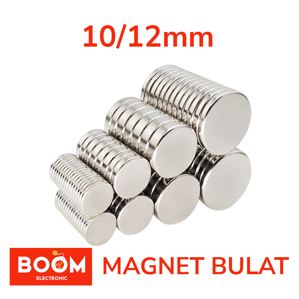 Jual Magnet Neodymium Bulat Diameter 10mm/ 12mm | Shopee Indonesia
