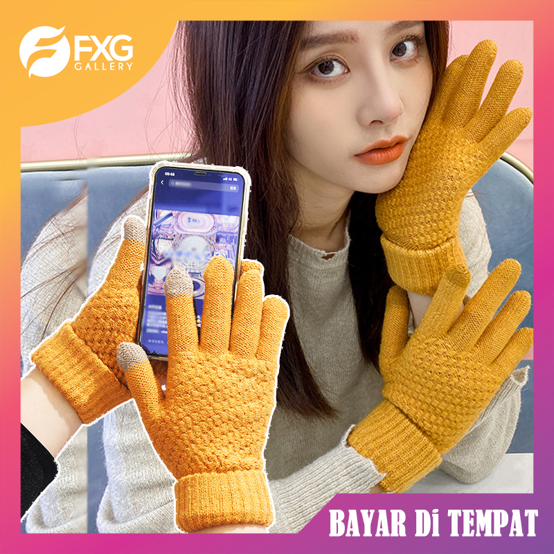 Jual Fxg Sarung Tangan Musim Dingin Touch Screen Pria Wanita Gloves